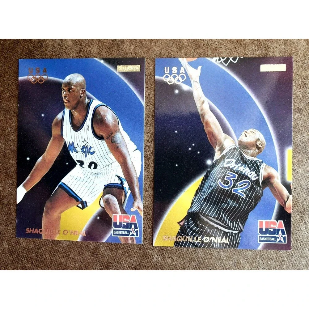 1996-97 SKYBOX USA BASKETBALL SHAQUILLE O'NEAL #17 #27 #37 & #47  & #53 LOT OF 5